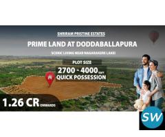 Shriram Pristine Estates @ ₹ 1.26 Cr*