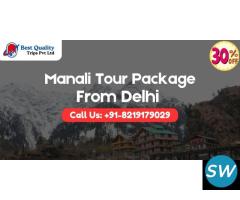 Manali Tour Package From Delhi