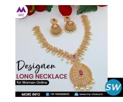 Designer Long Necklace for Women Online - 1