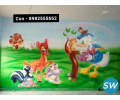 best school wall painting artist in jaipur