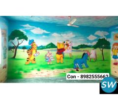 best school wall painting artist in gwalior