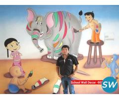 best school wall painting artist in gwalior