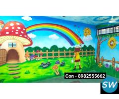 play school wall painting artist in raipur