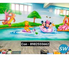 play school wall painting artist in surat