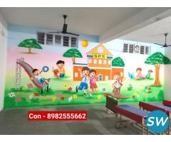 play school wall painting artist in surat