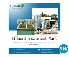 Effluent Treatment Plant in Hyderabad - 1
