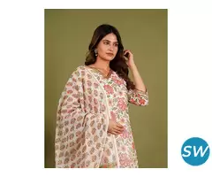 Sanganeri print suits Jaipur