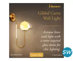 Gilded Curve Wall Light - 1