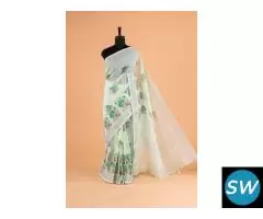 Elegant Linen Cotton Sarees