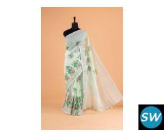 Elegant Linen Cotton Sarees