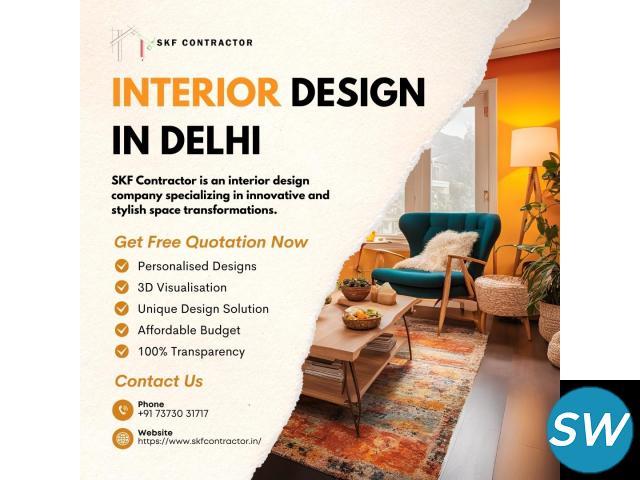 Best services for interior design in Delhi today - 1