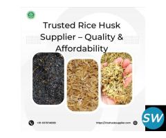 Reliable Bulk Rice Husk Supplier