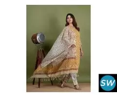 Swiss Cotton fabric women dress in Jaipur