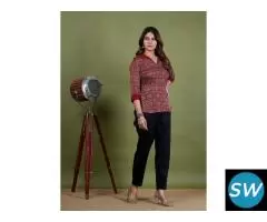 Swiss Cotton fabric women dress in Jaipur