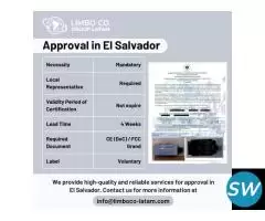 Type Approval in El Salvador