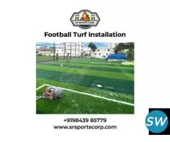 Football Turf Installation