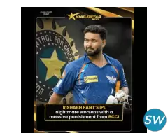 Rishabh Pant Penalized for On-Field Dissent - 1