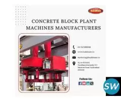 Concrete Block Plant Machines Manufacturers