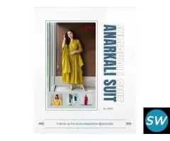 Buy Cotton Anarkali Suit Sets at JOVI India
