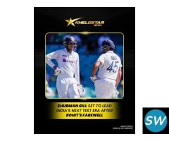 Gill to Lead India After Rohit’s Test Retirement