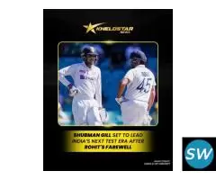 Gill to Lead India After Rohit’s Test Retirement