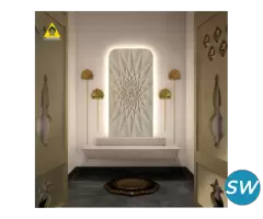 Om Stone Wall Panel For Puja Room | EarthStona