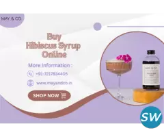 Buy Hibiscus Syrup Online only at May & Co.
