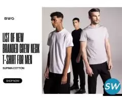 List of New Branded Crew Neck T-Shirt For Men