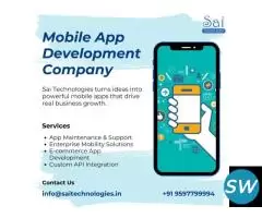Mobile App Development Company - Sai Technologies
