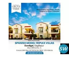 Grovepark | Triplex Villas for Sale in Dundigal