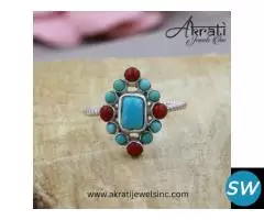 Handcrafted Wholesale Blue Turquoise Jewelry - 1