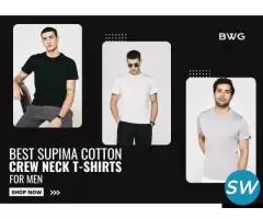 Best Supima Cotton Crew Neck T-Shirts for Men