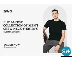 Buy Latest Collection of Men’s Crew Neck T-shirts