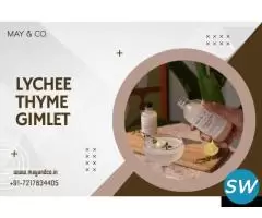 May & Co.  Lychee Syrup Cocktail