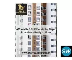 Affordable 3 BHK Flats in Raj Nagar