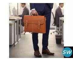 Genuine leather Office Bags by Omax