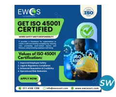 Best ISO 45001 Certification In New Delhi