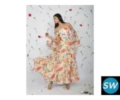 off the shoulder gown