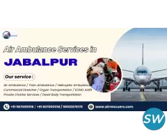 Air Ambulance Services in Jabalpur When Speed