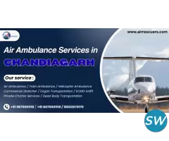 Air Ambulance Services in Chandigarh Reach