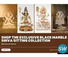 Shop the Exclusive Black Marble Shiva Sitting