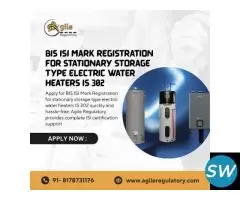 BIS ISI Mark Registration Electric Water Heaters