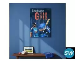 Indian Cricket Wall Decor   Blue Fever