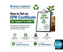 How to get an EPR Certificate for Import to India?