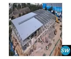 Industrial steel structure fabrication