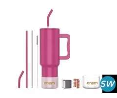 Pink Tumbler  1.2L Stainless Steel Sipper Mug