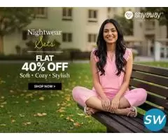 Women's Night Suit Online | Flat 40% OFF