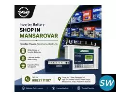 Inverter Battery Shop in Mansarovar
