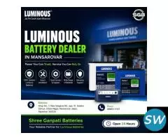 Luminous Battery Dealer in Mansarovar