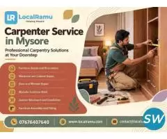 Carpenter Service in Mysore by LocalRamu